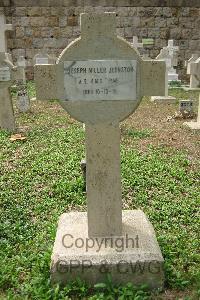 Hong Kong Cemetery - Johnston, J M